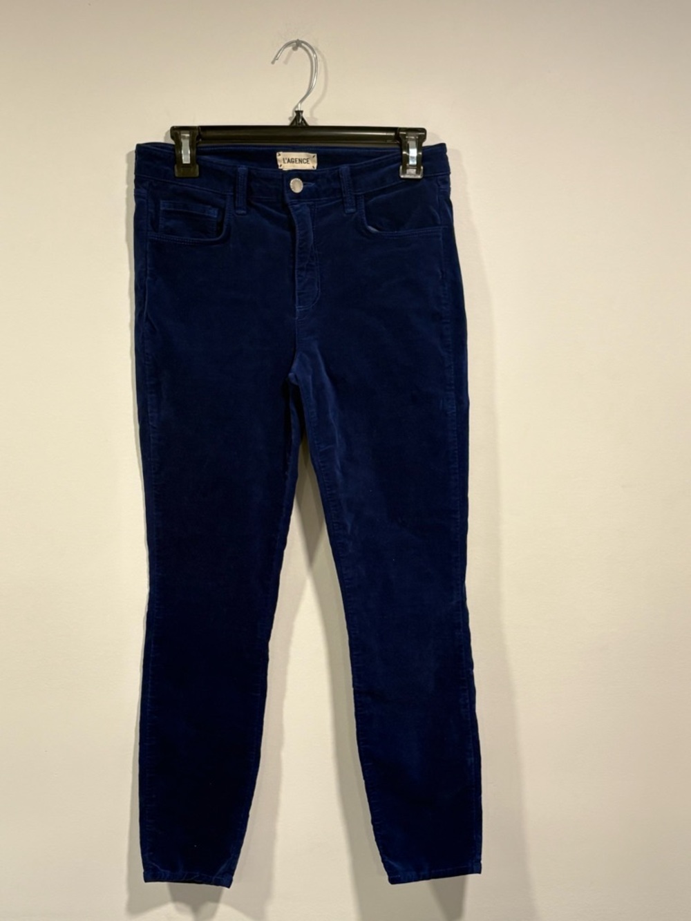L'AGENCE Navy Skinny Corduroy Jeans
